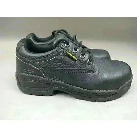 Hytest Opanka Black Leather Steel Toe Safety Shoes Men’s Size 5 M - Picture 11 of 11